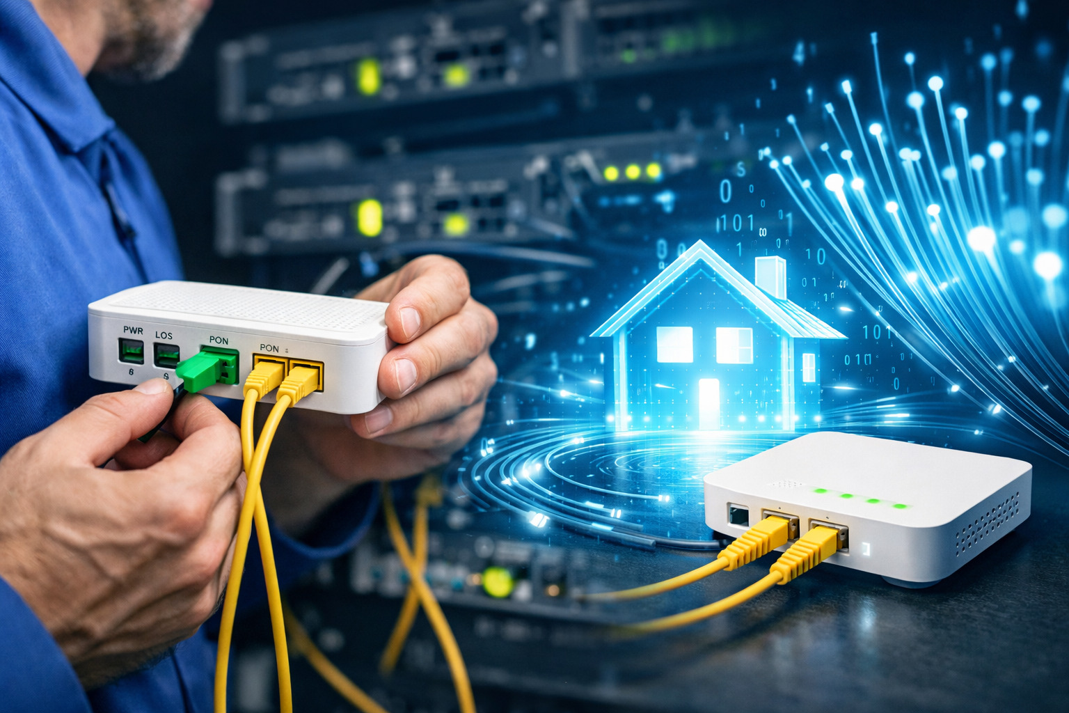 Подключение интернета PON в Динской