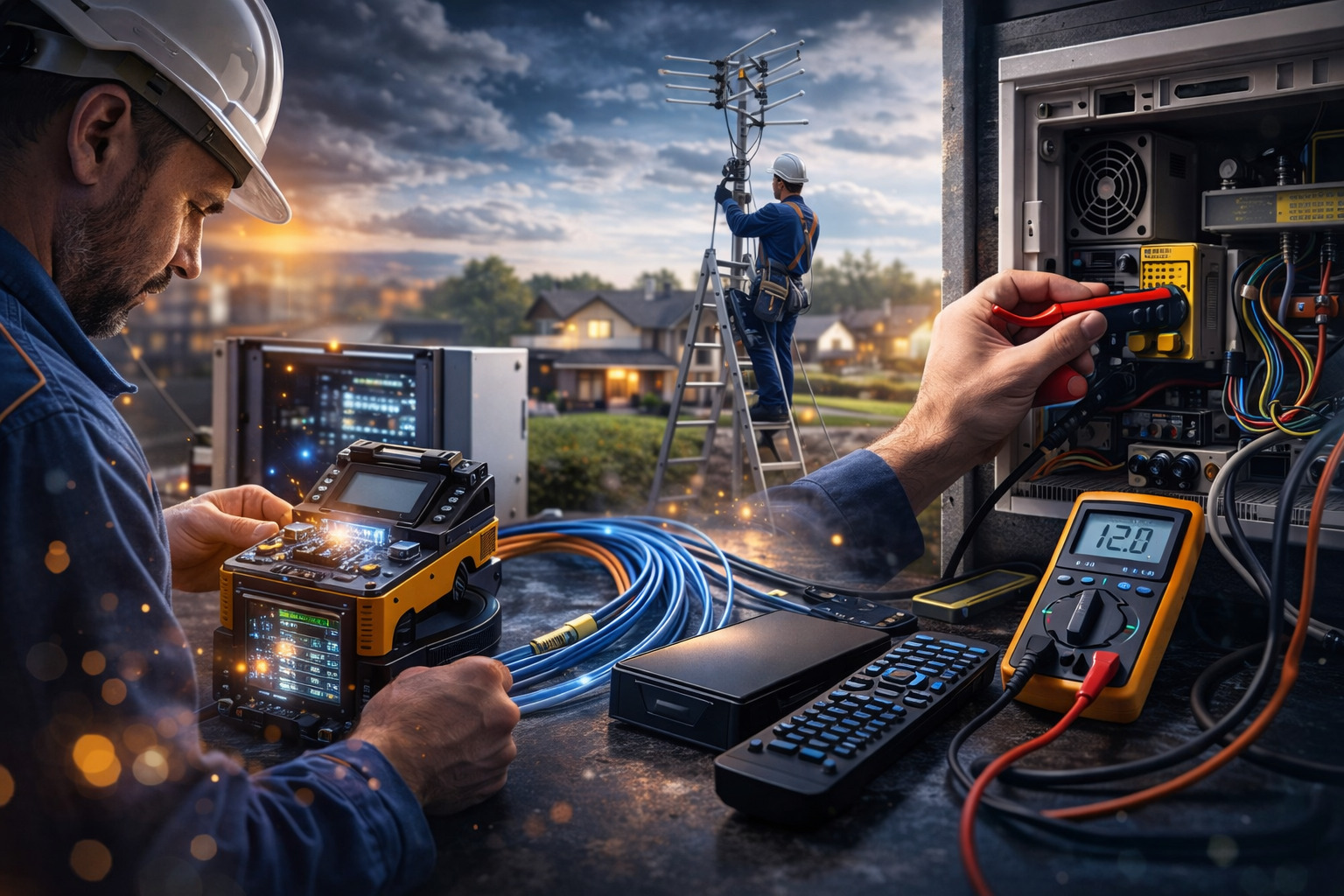 Ремонт оптики и сервисные работы интернет